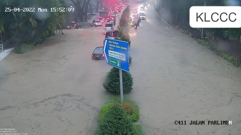 banjir kuala lumpur jalan parlimen