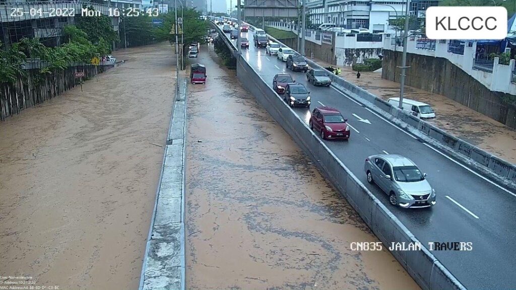 banjir kuala lumpur jalan travers